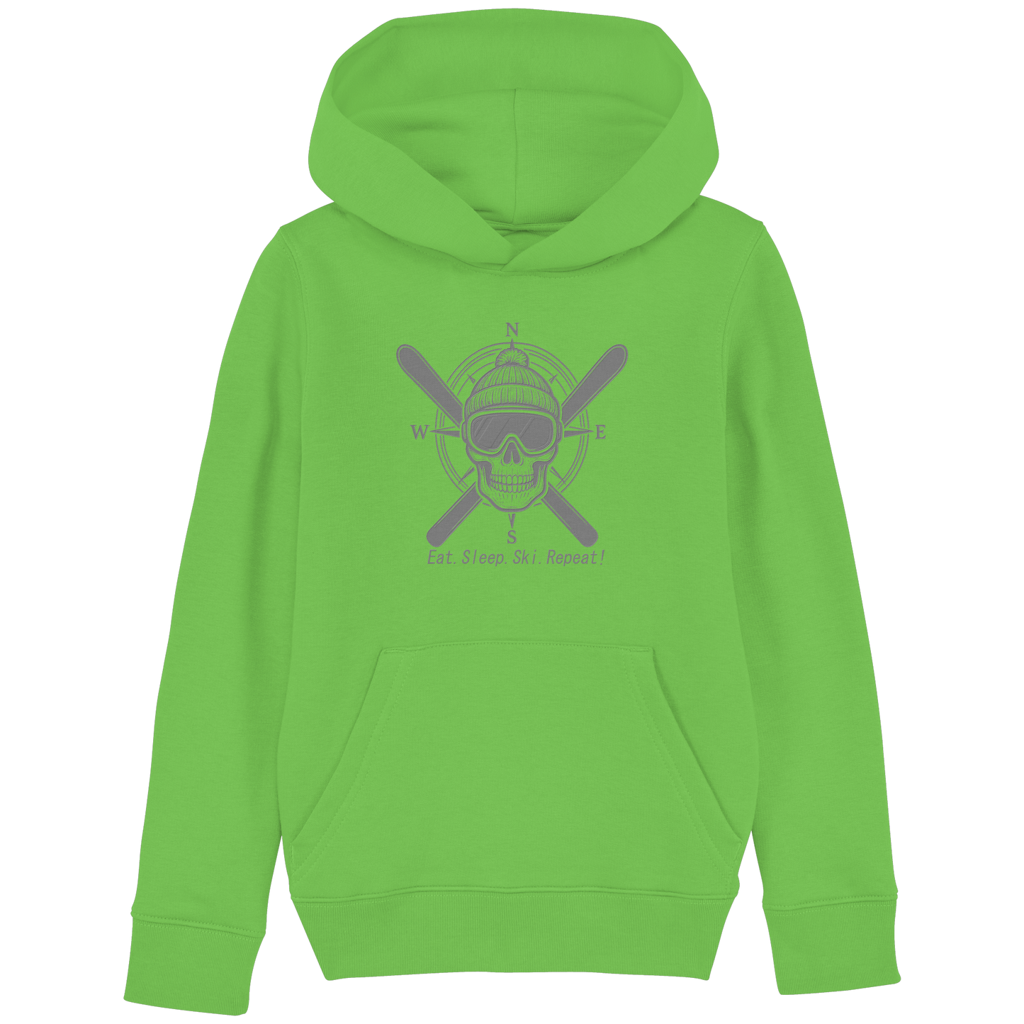 Eat.Sleep.Ski.Repeat! - Kids Basic Hoodie