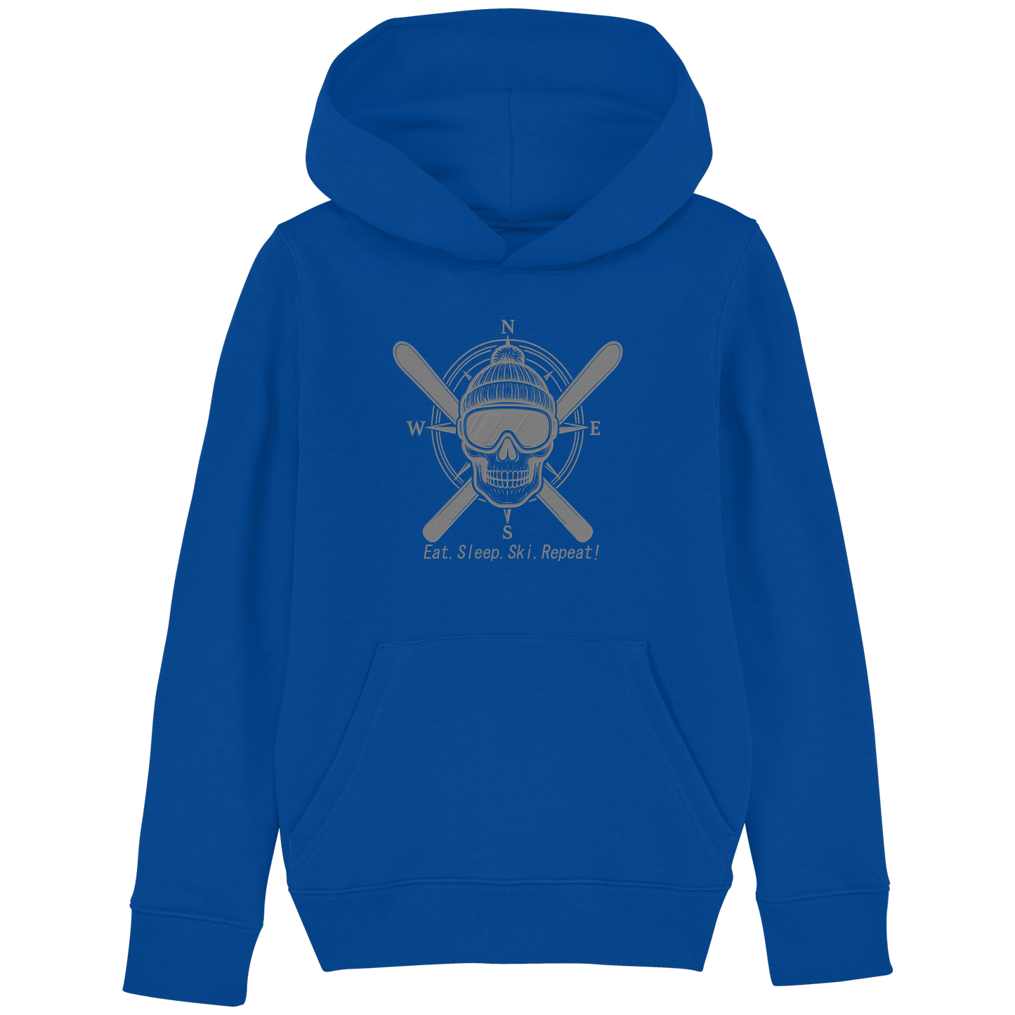 Eat.Sleep.Ski.Repeat! - Kids Basic Hoodie