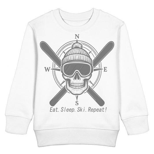 Eat.Sleep.Ski.Repeat! - Kids Basic Sweatshirt