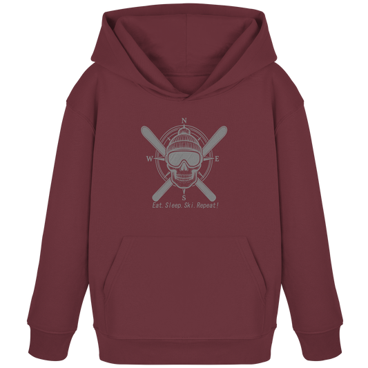 Eat.Sleep.Ski.Repeat! - Kids Organic Hoodie