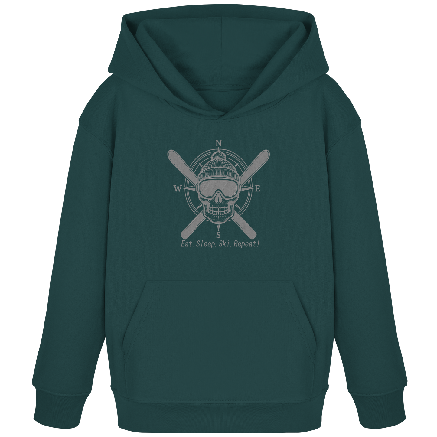 Eat.Sleep.Ski.Repeat! - Kids Organic Hoodie