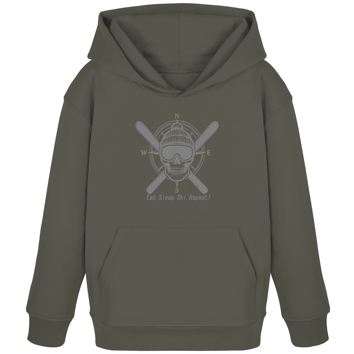 Eat.Sleep.Ski.Repeat! - Kids Organic Hoodie