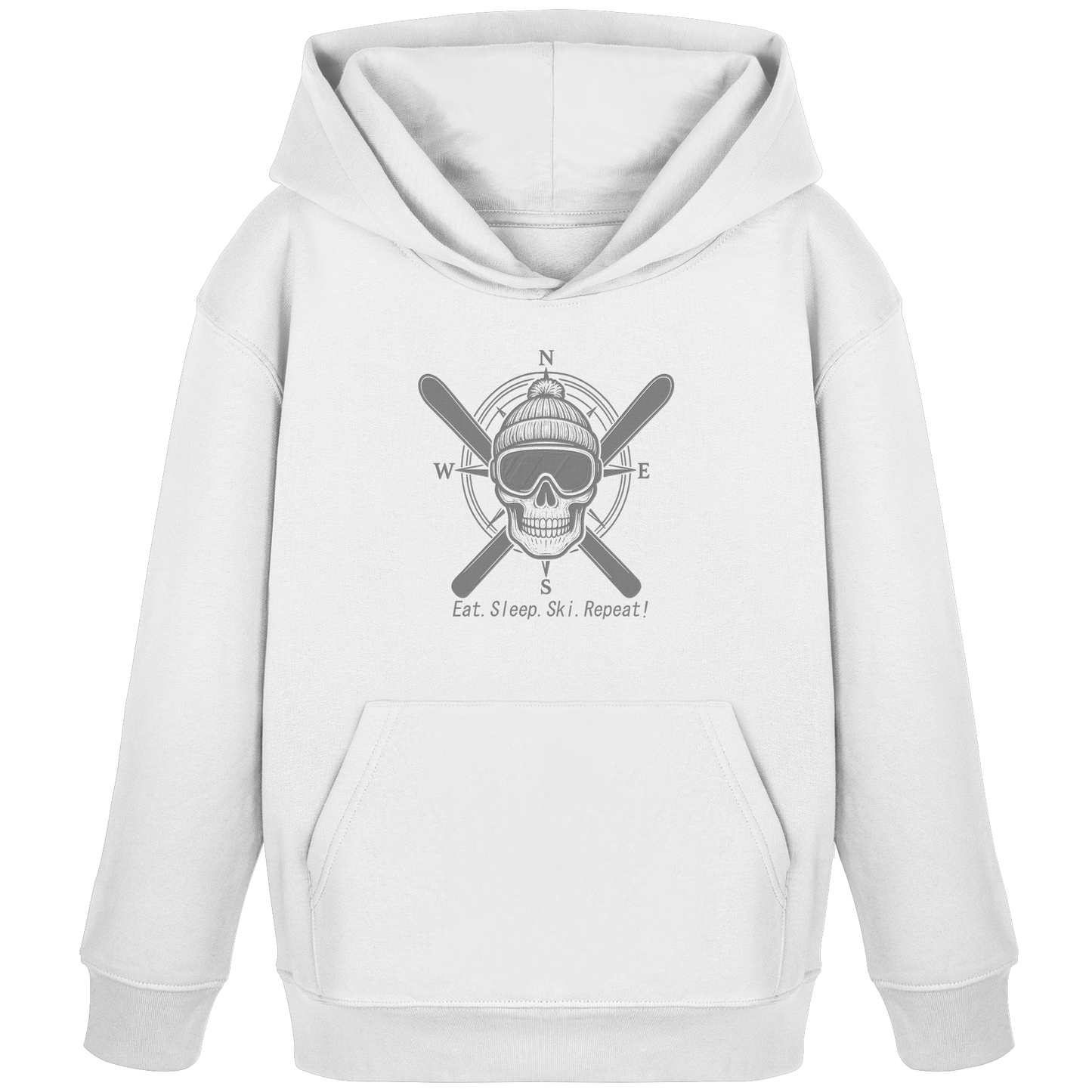 Eat.Sleep.Ski.Repeat! - Kids Organic Hoodie