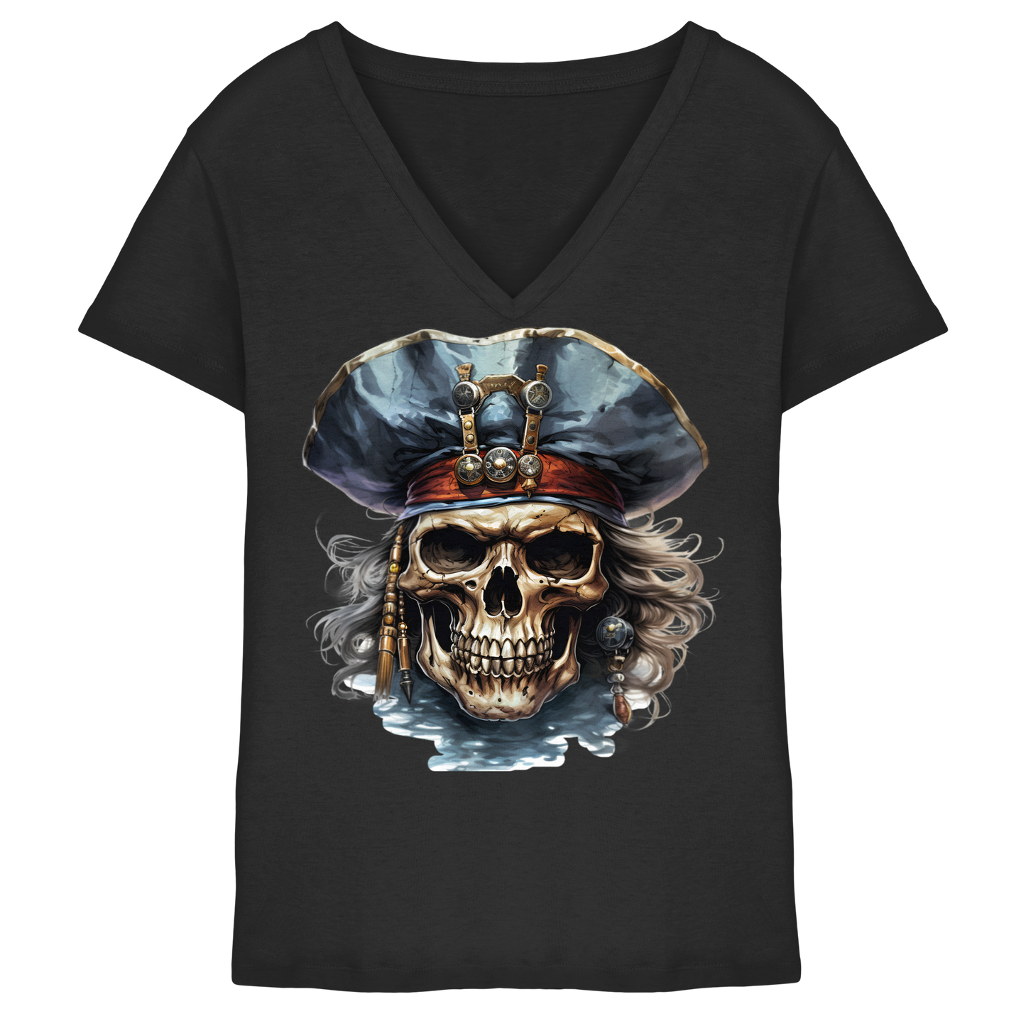 Pirates - Ladies V-Neck Shirt