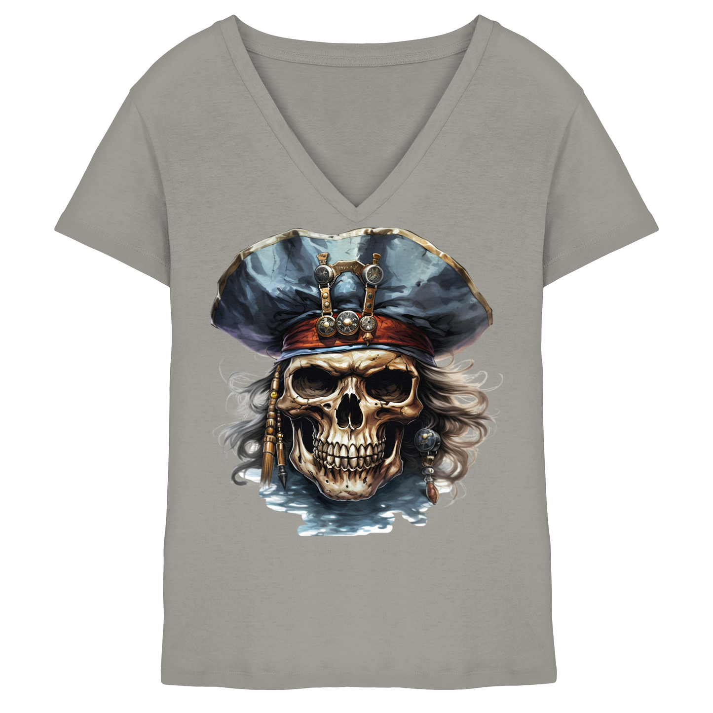 Pirates - Ladies V-Neck Shirt