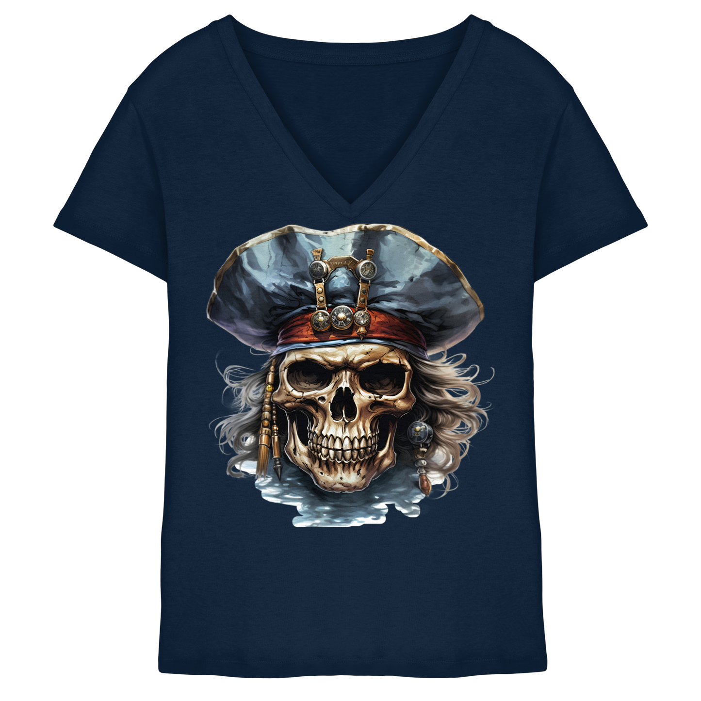 Pirates - Ladies V-Neck Shirt