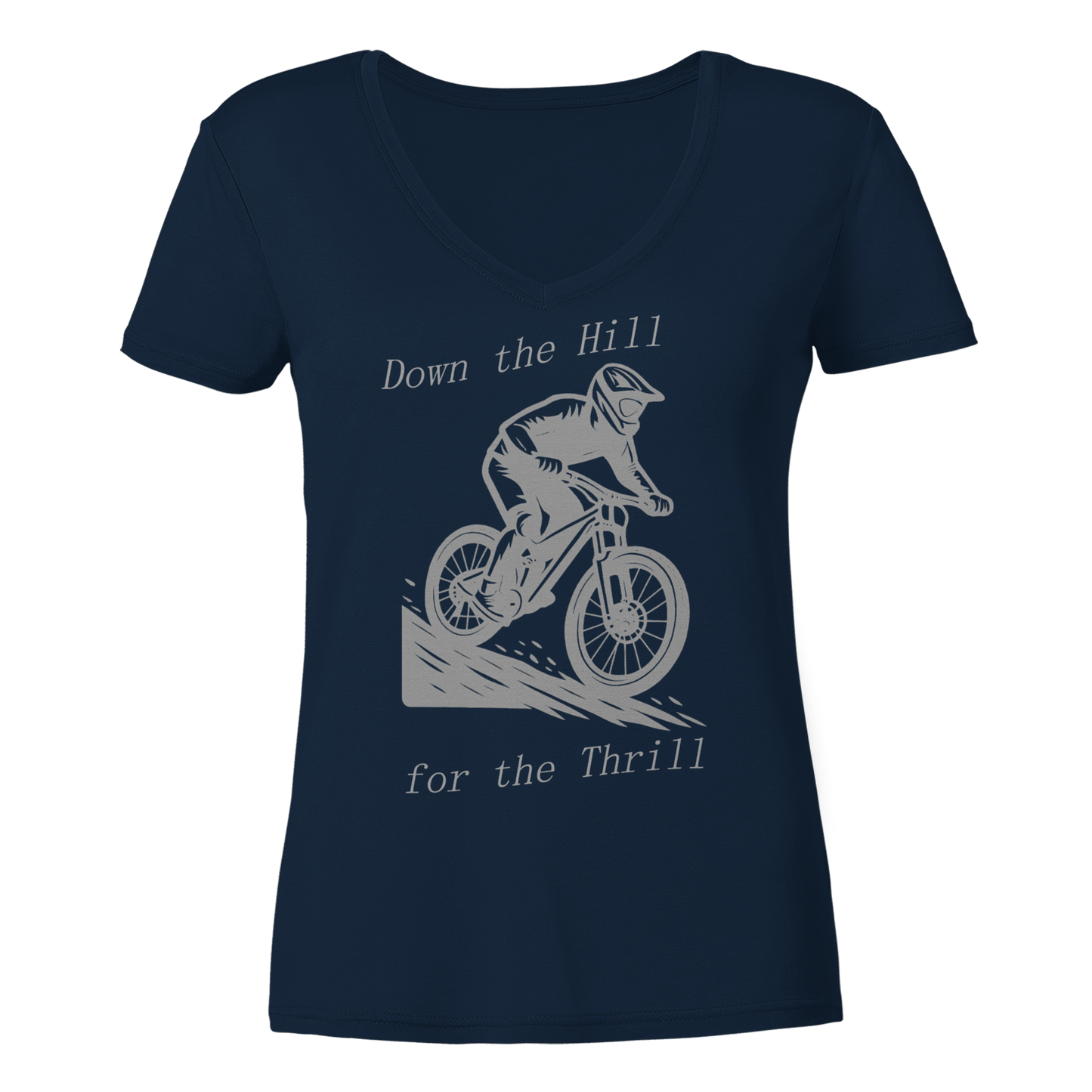 Down the Hill - Ladies V-Neck Shirt