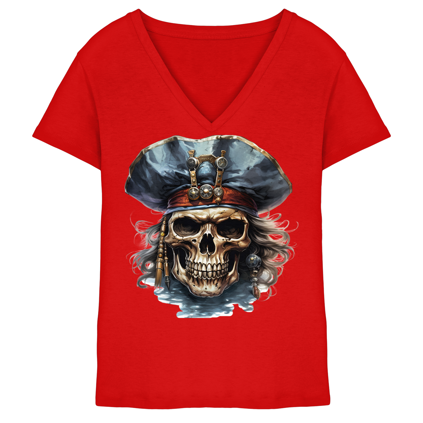 Pirates - Ladies V-Neck Shirt