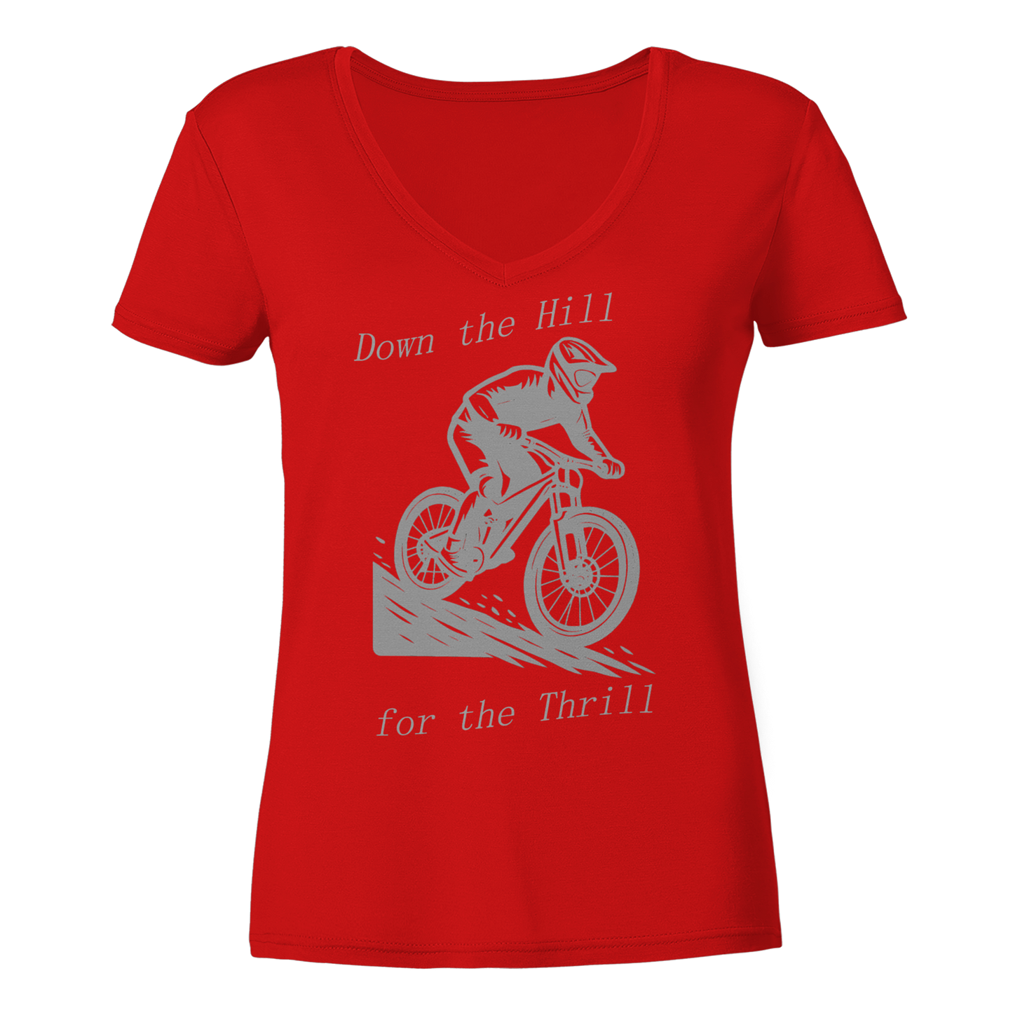 Down the Hill - Ladies V-Neck Shirt