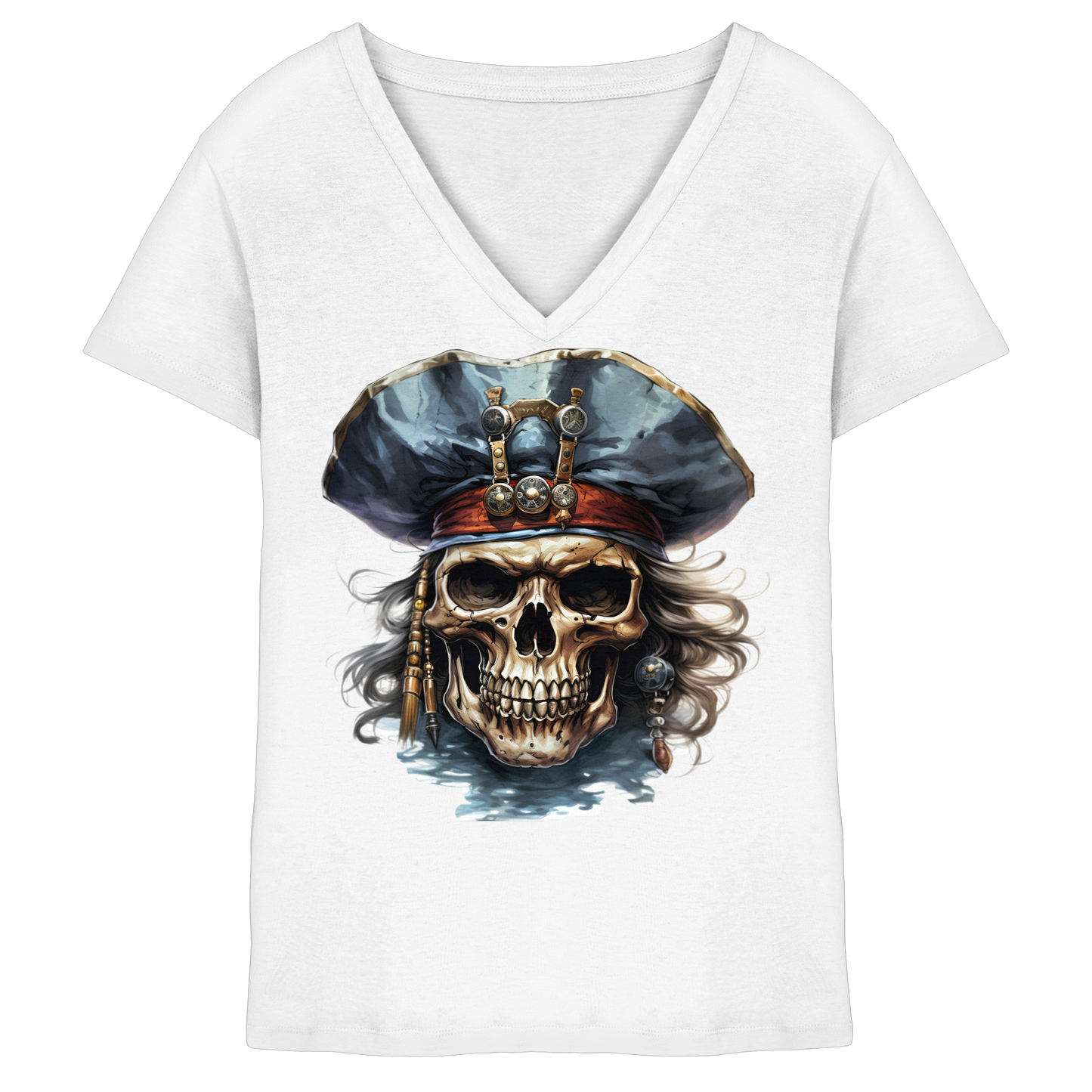 Pirates - Ladies V-Neck Shirt