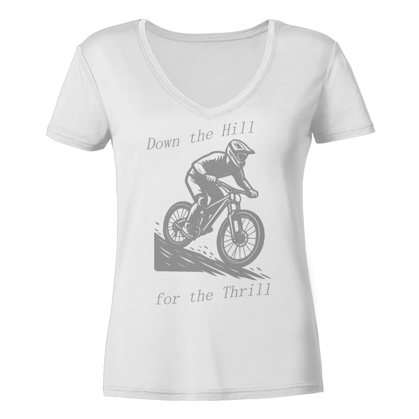 Down the Hill - Ladies V-Neck Shirt