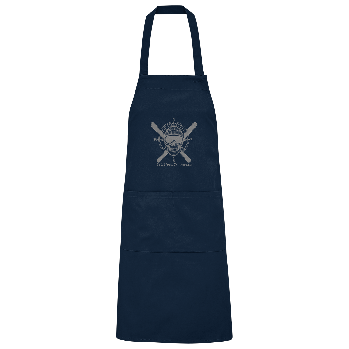 Eat.Sleep.Ski.Repeat! - Organic Grillschürze