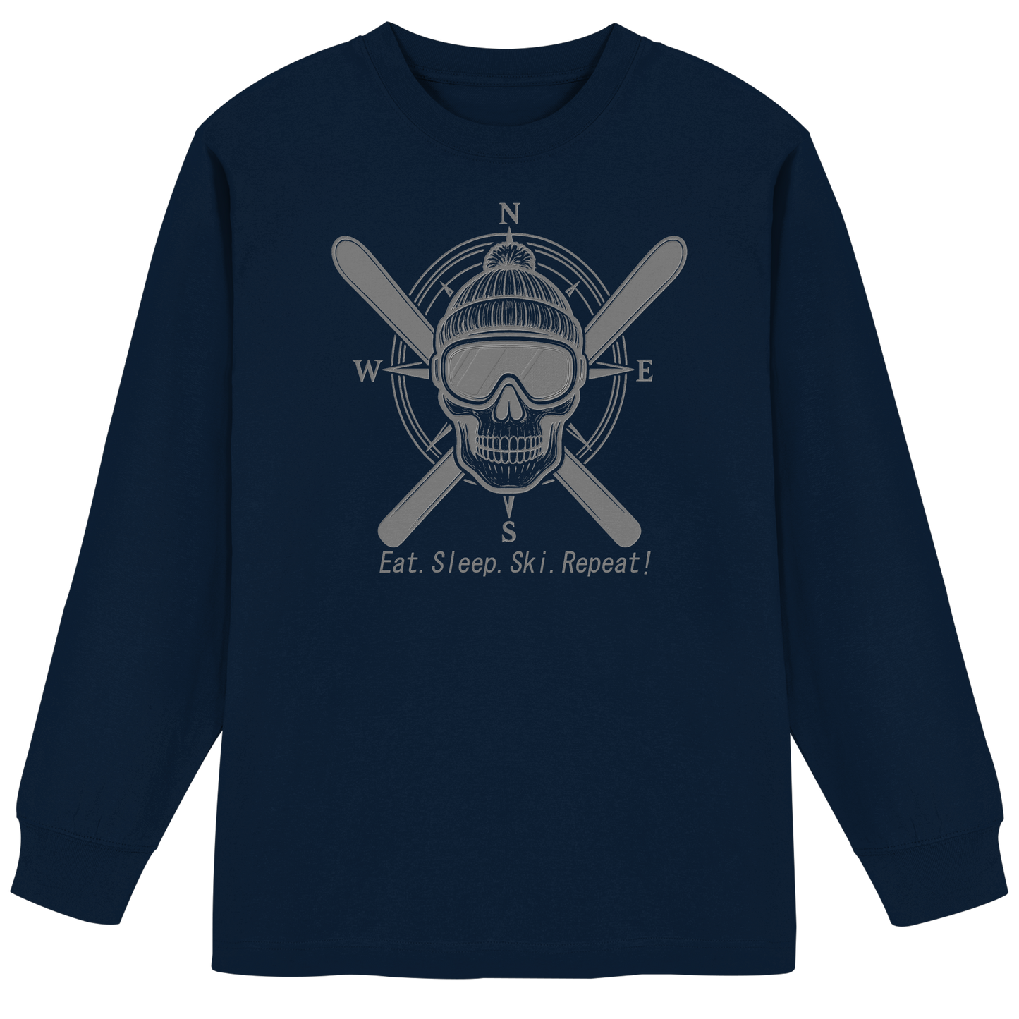 Eat.Sleep.Ski.Repeat! - Organic Heavy Oversized Longsleeve T-Shirt