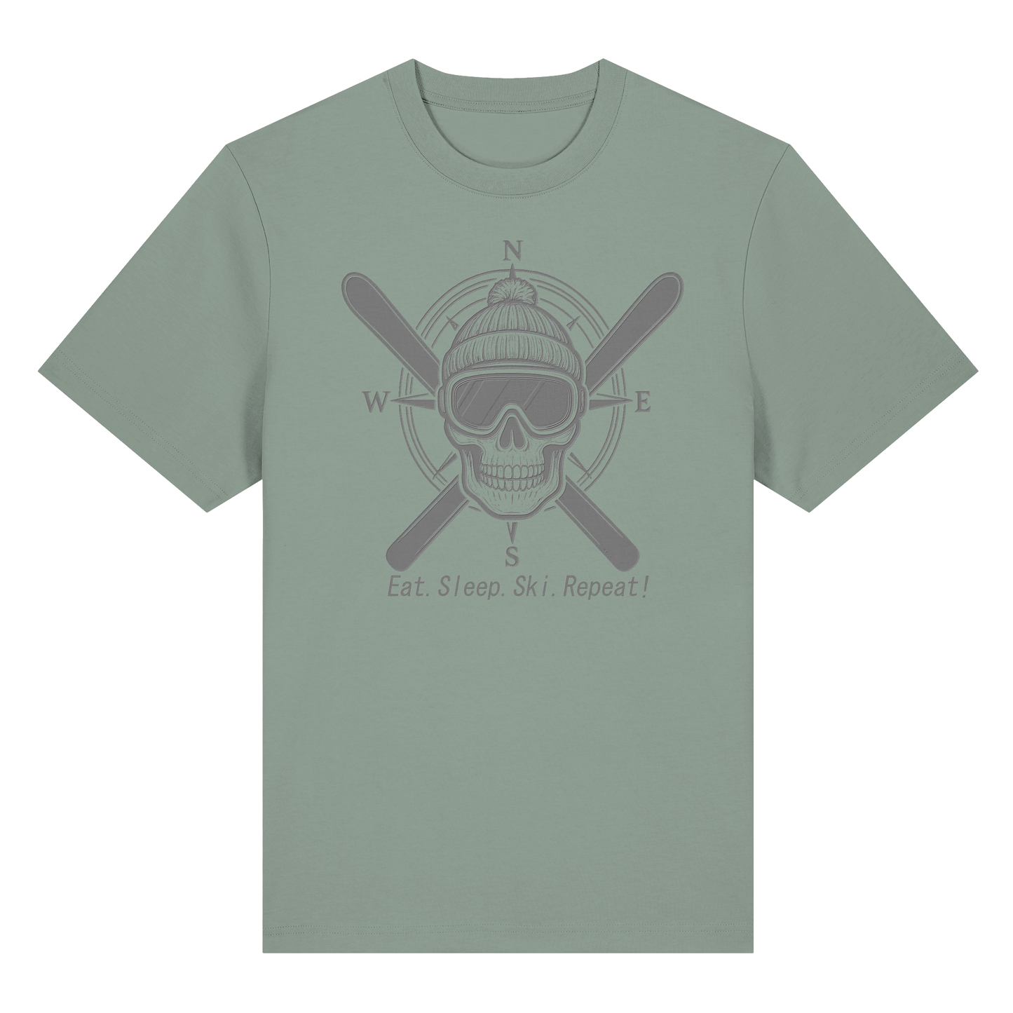 Eat.Sleep.Ski.Repeat! - Organic Heavy T-Shirt