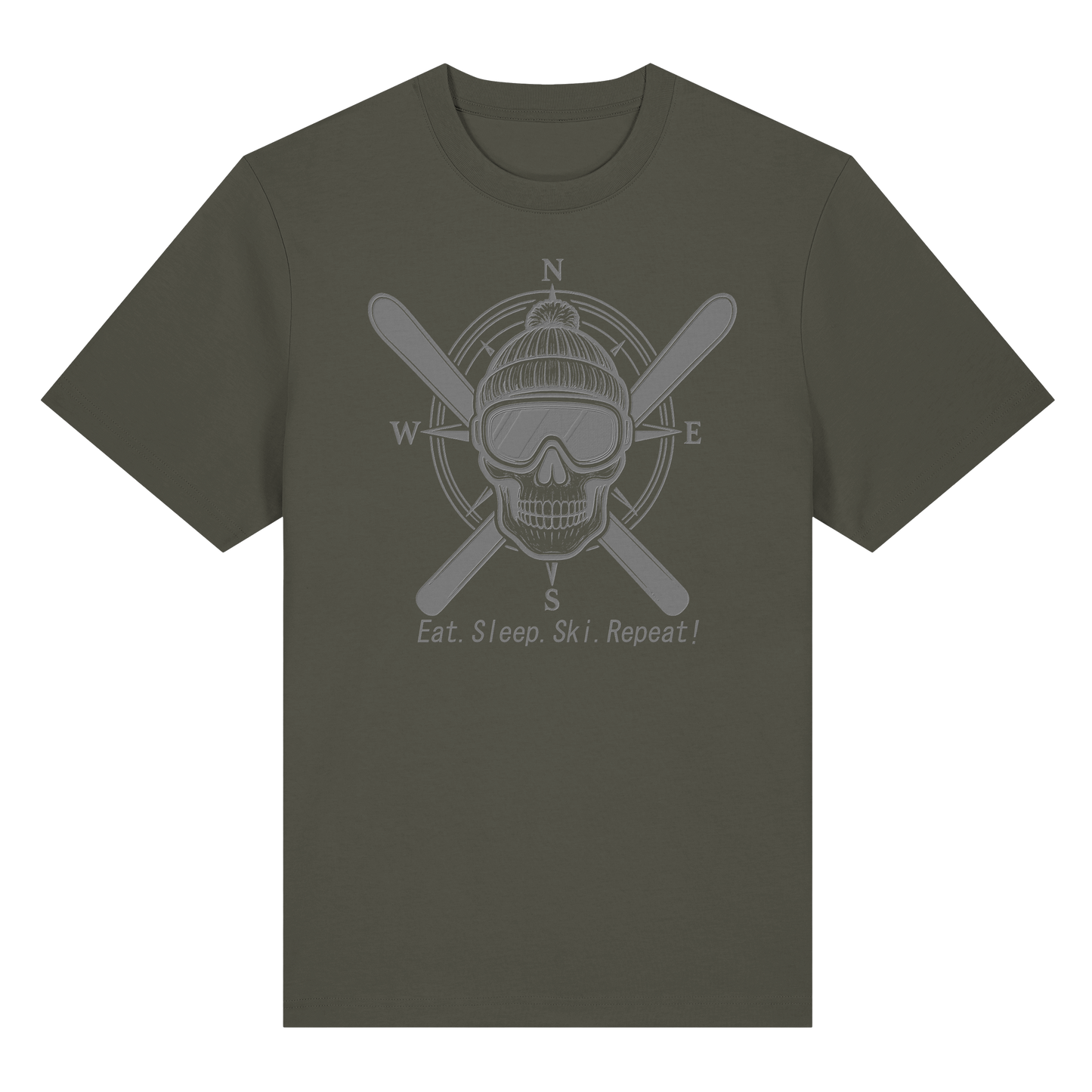 Eat.Sleep.Ski.Repeat! - Organic Heavy T-Shirt