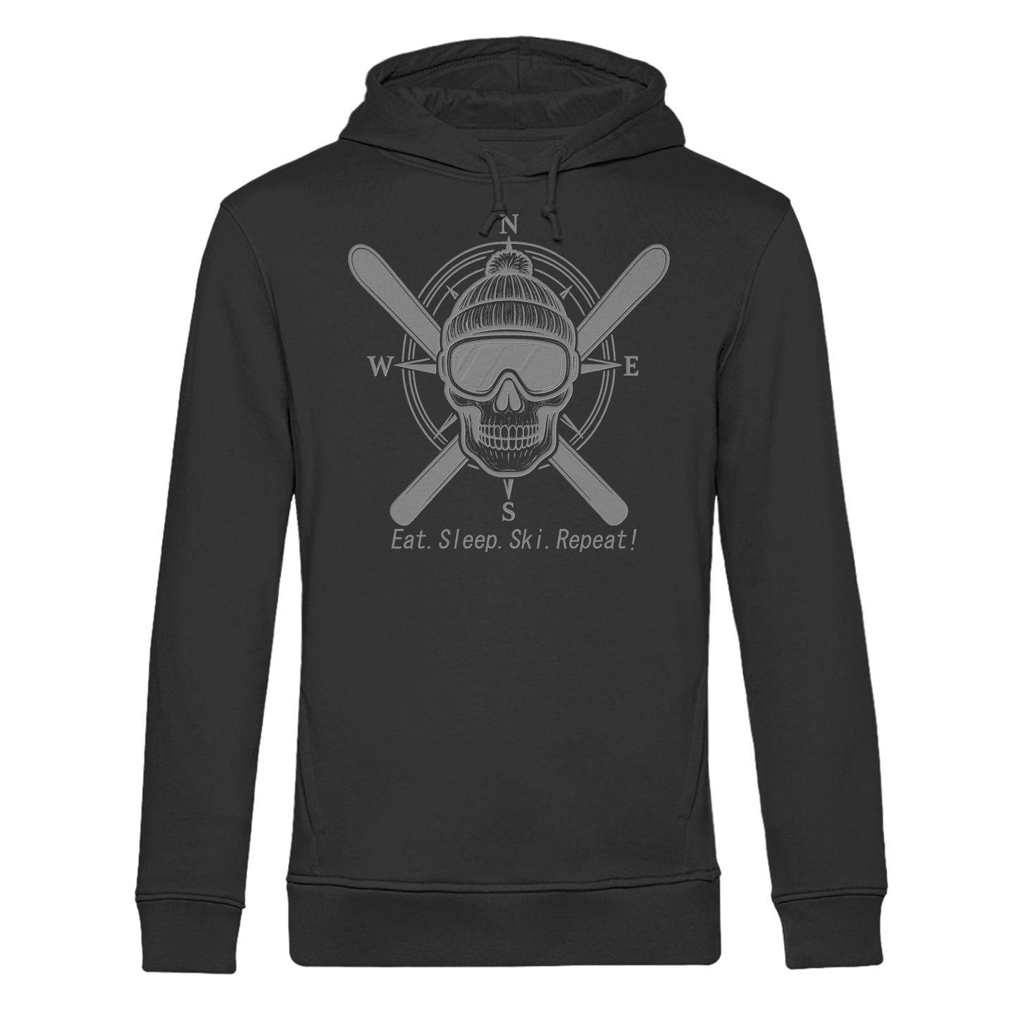Eat.Sleep.Ski.Repeat! - Organic Hoodie B&C