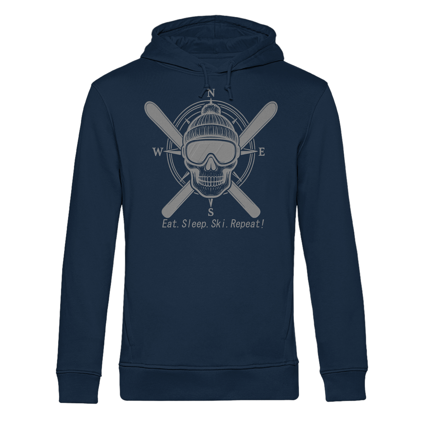 Eat.Sleep.Ski.Repeat! - Organic Hoodie B&C