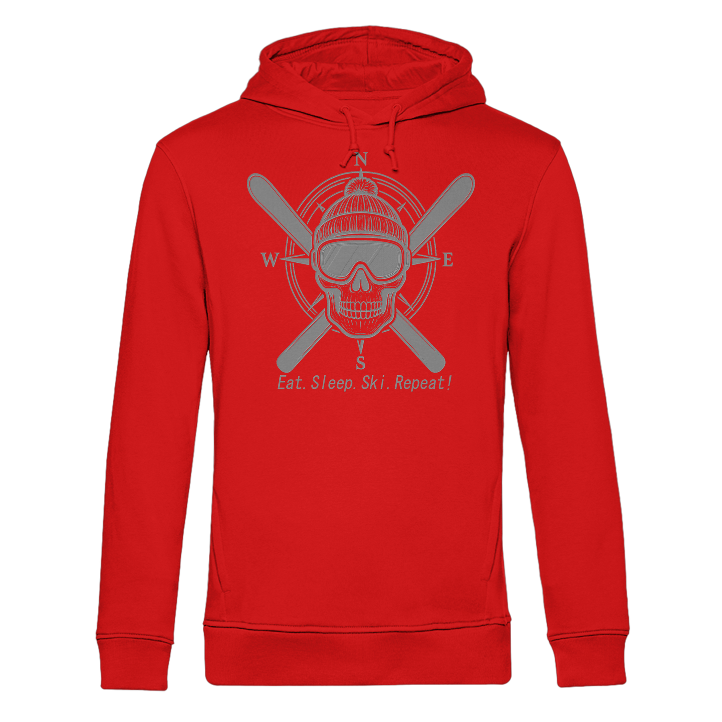 Eat.Sleep.Ski.Repeat! - Organic Hoodie B&C