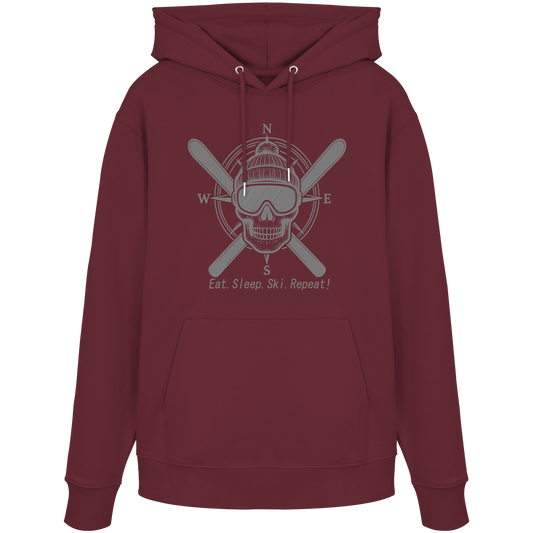 Eat.Sleep.Ski.Repeat! - Organic Hoodie