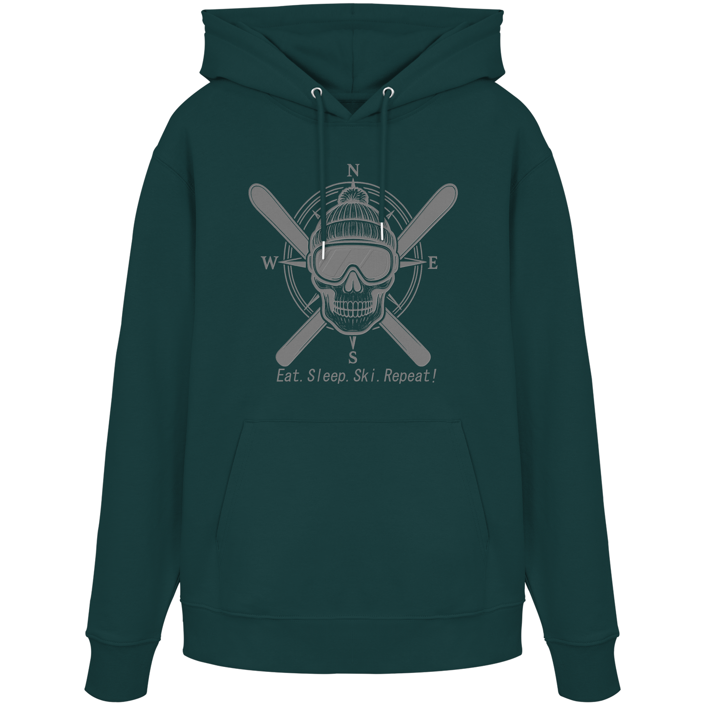 Eat.Sleep.Ski.Repeat! - Organic Hoodie