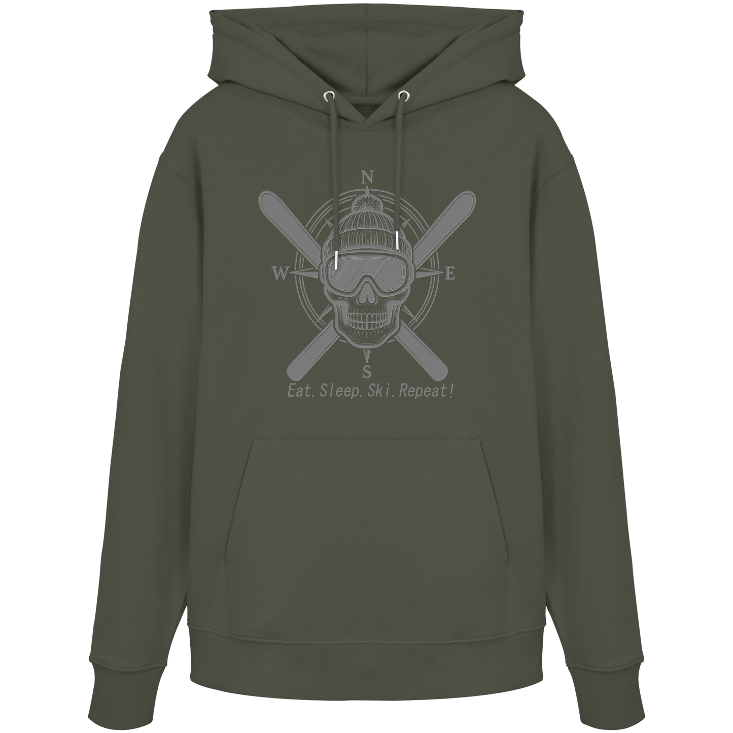 Eat.Sleep.Ski.Repeat! - Organic Hoodie