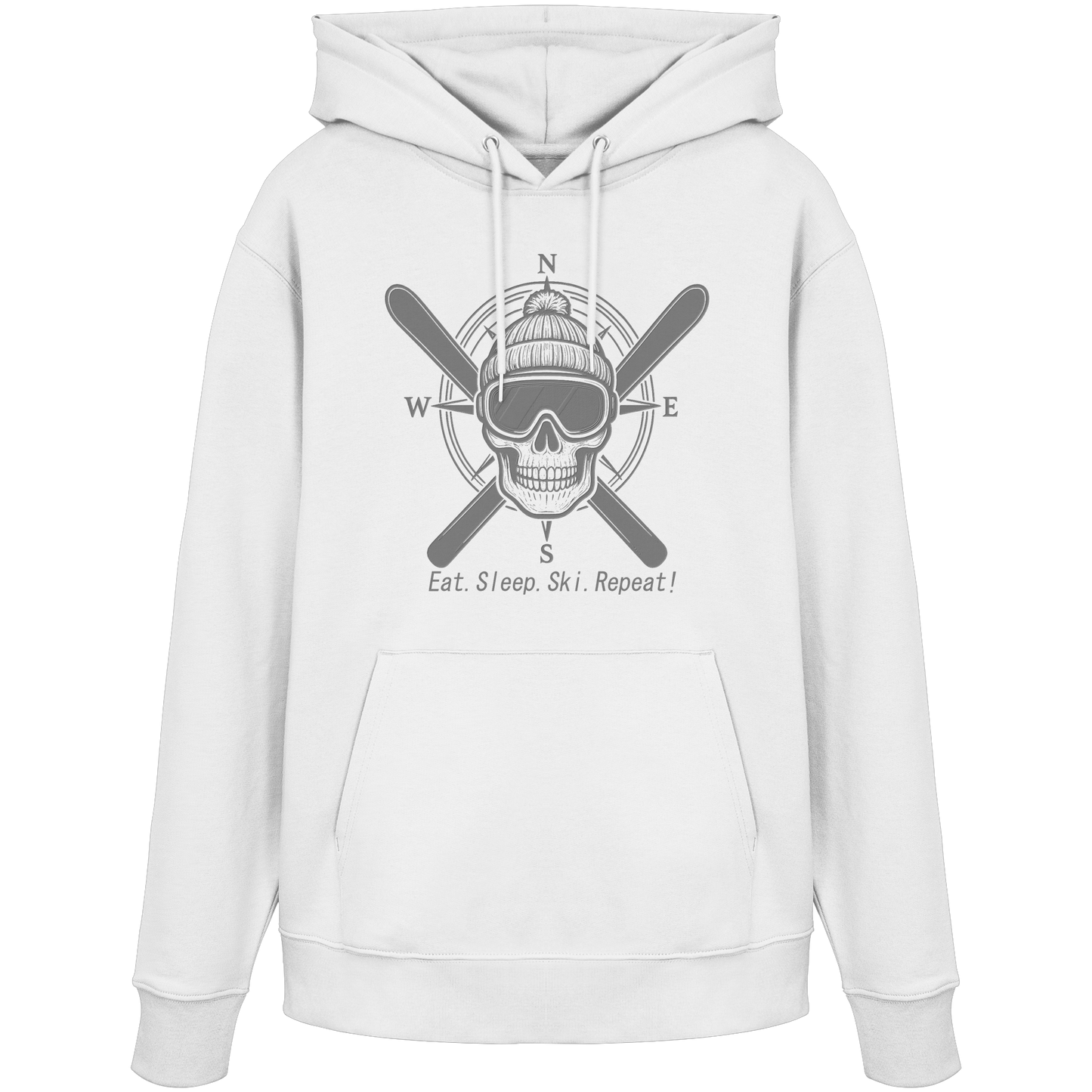 Eat.Sleep.Ski.Repeat! - Organic Hoodie