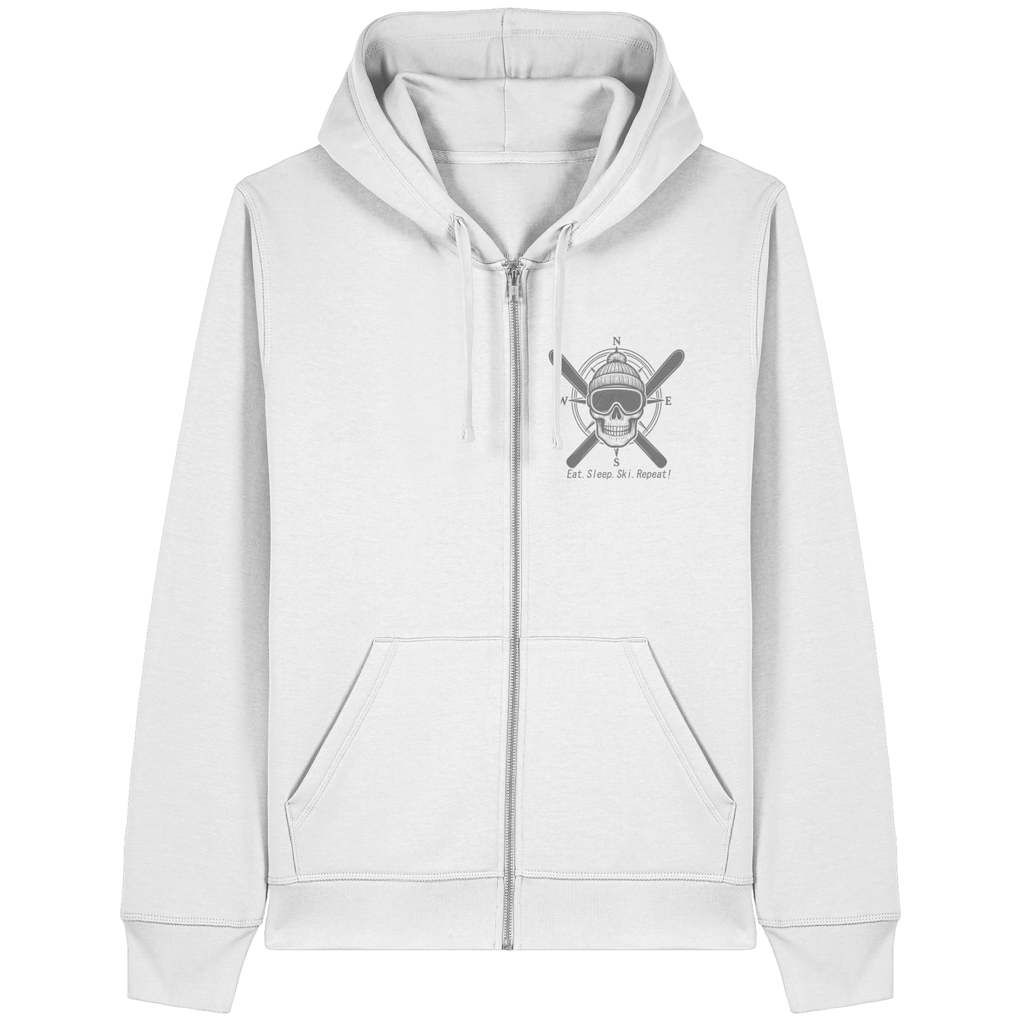 Eat.Sleep.Ski.Repeat! - Organic Lightweight Zipper