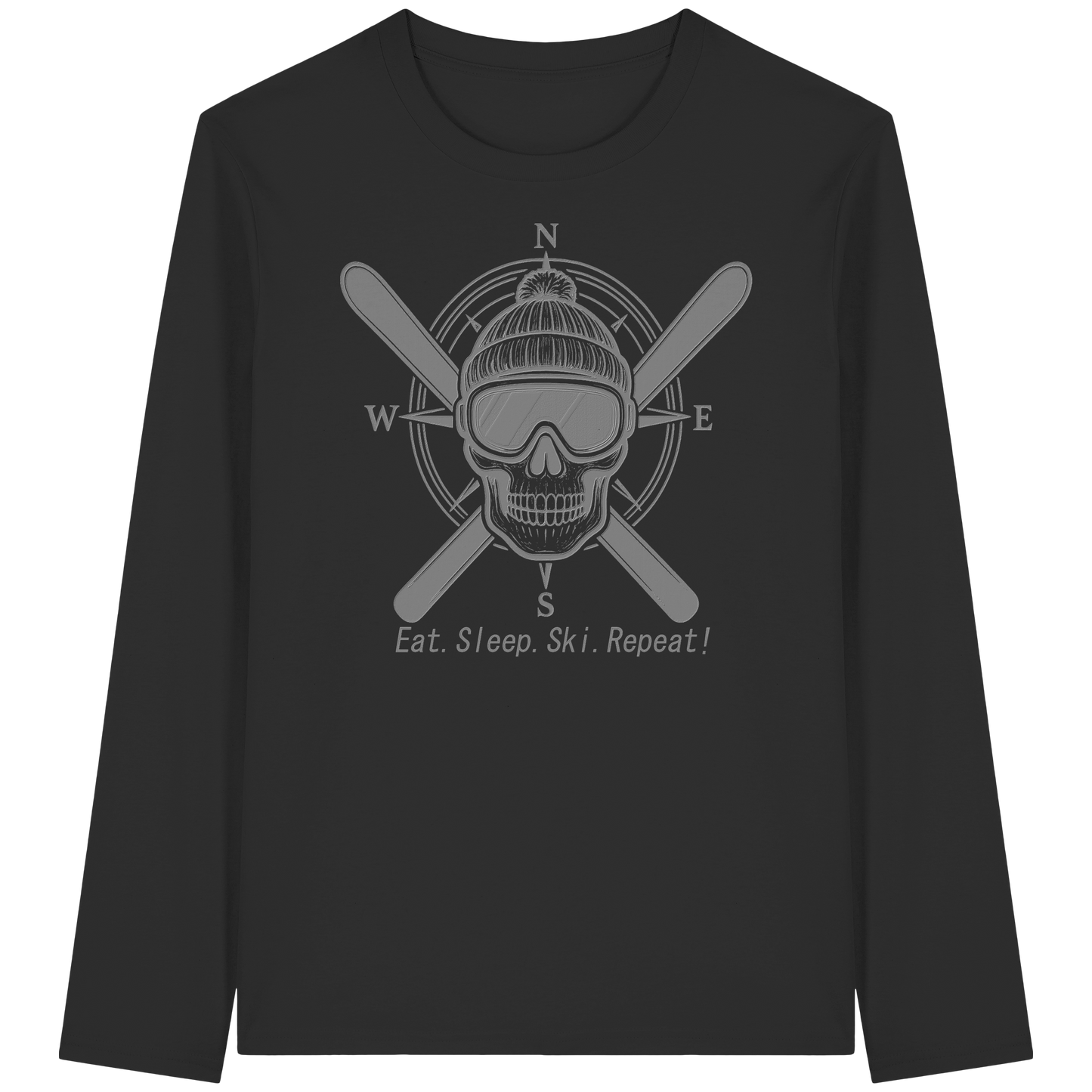 Eat.Sleep.Ski.Repeat! - Organic Longsleeve T-Shirt
