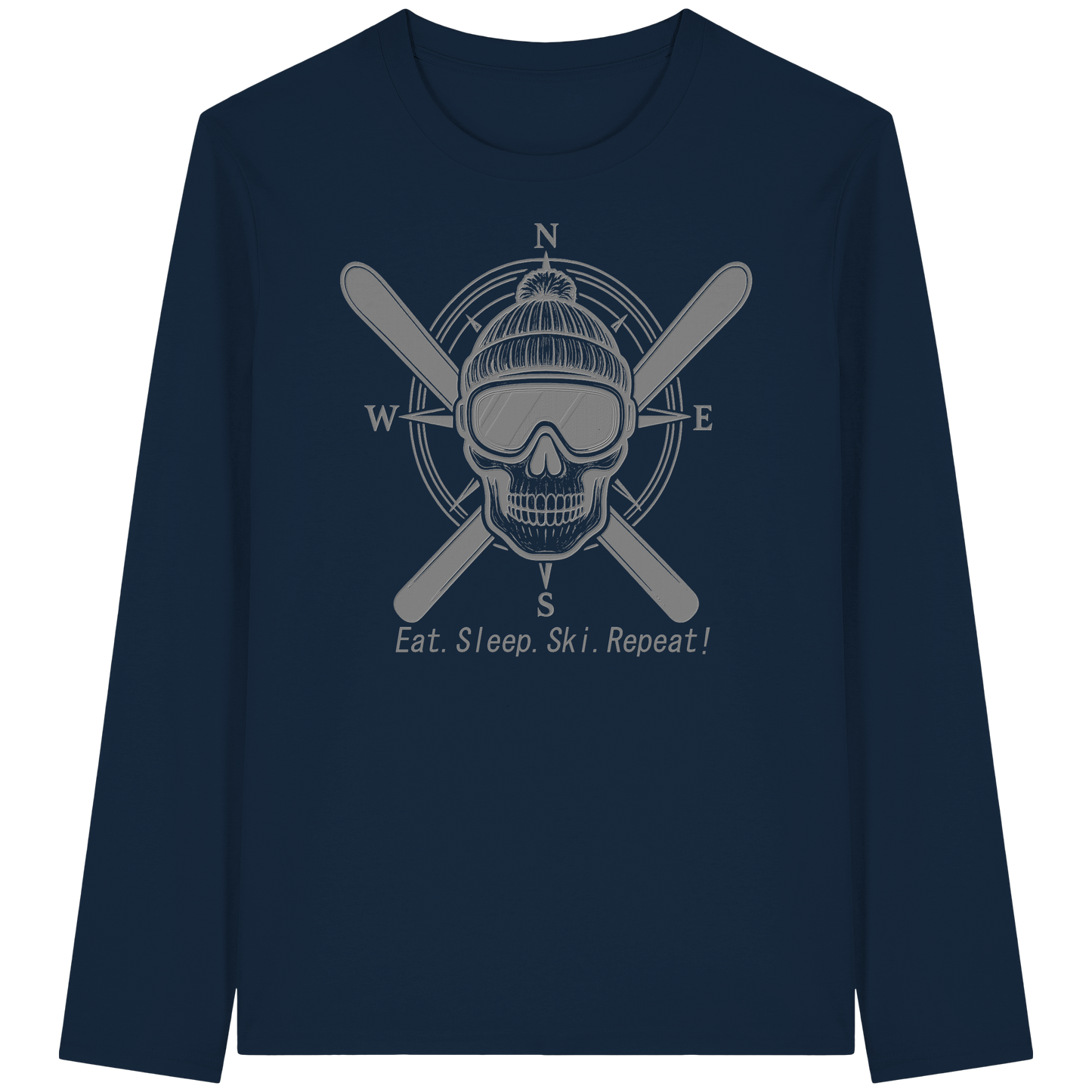 Eat.Sleep.Ski.Repeat! - Organic Longsleeve T-Shirt