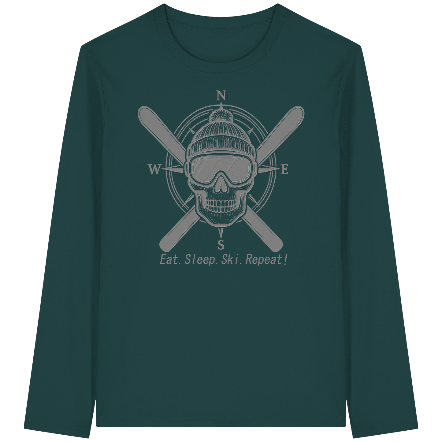 Eat.Sleep.Ski.Repeat! - Organic Longsleeve T-Shirt