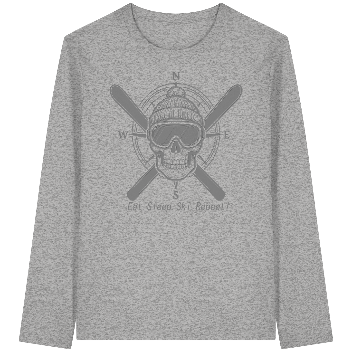 Eat.Sleep.Ski.Repeat! - Organic Longsleeve T-Shirt