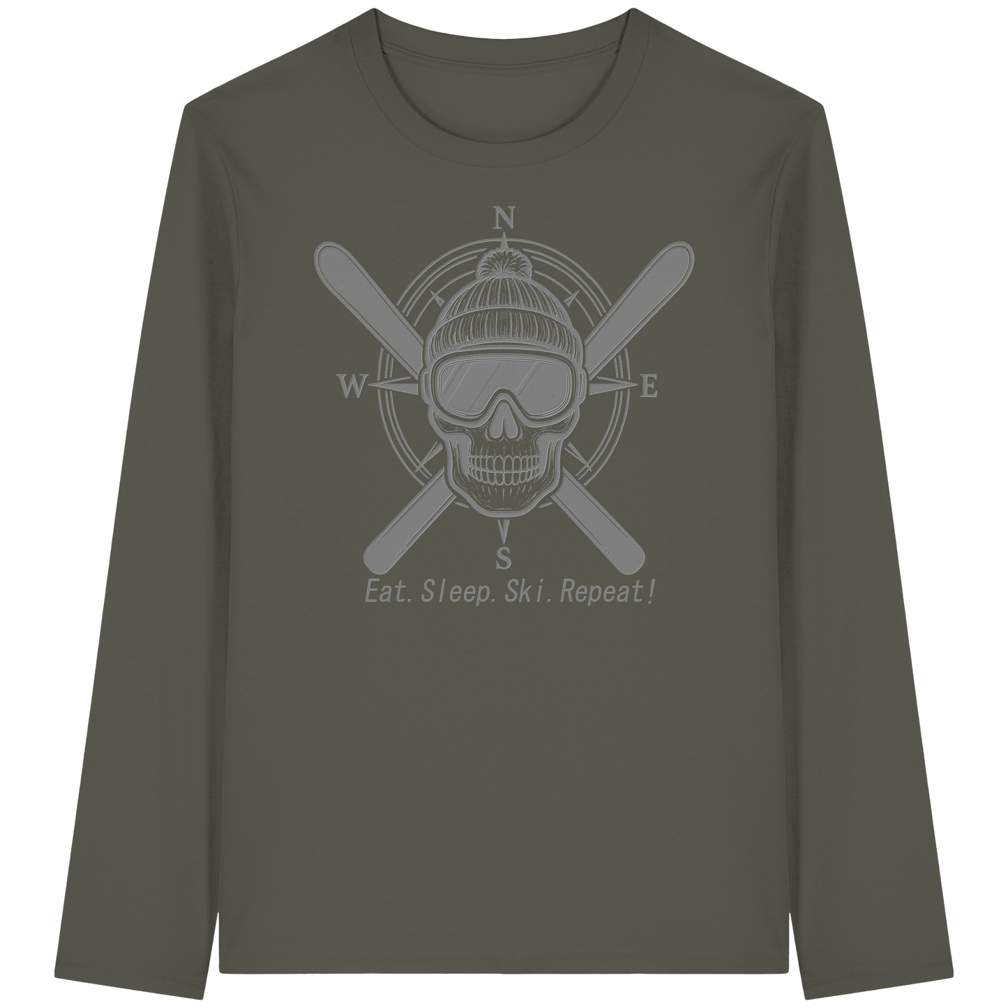 Eat.Sleep.Ski.Repeat! - Organic Longsleeve T-Shirt