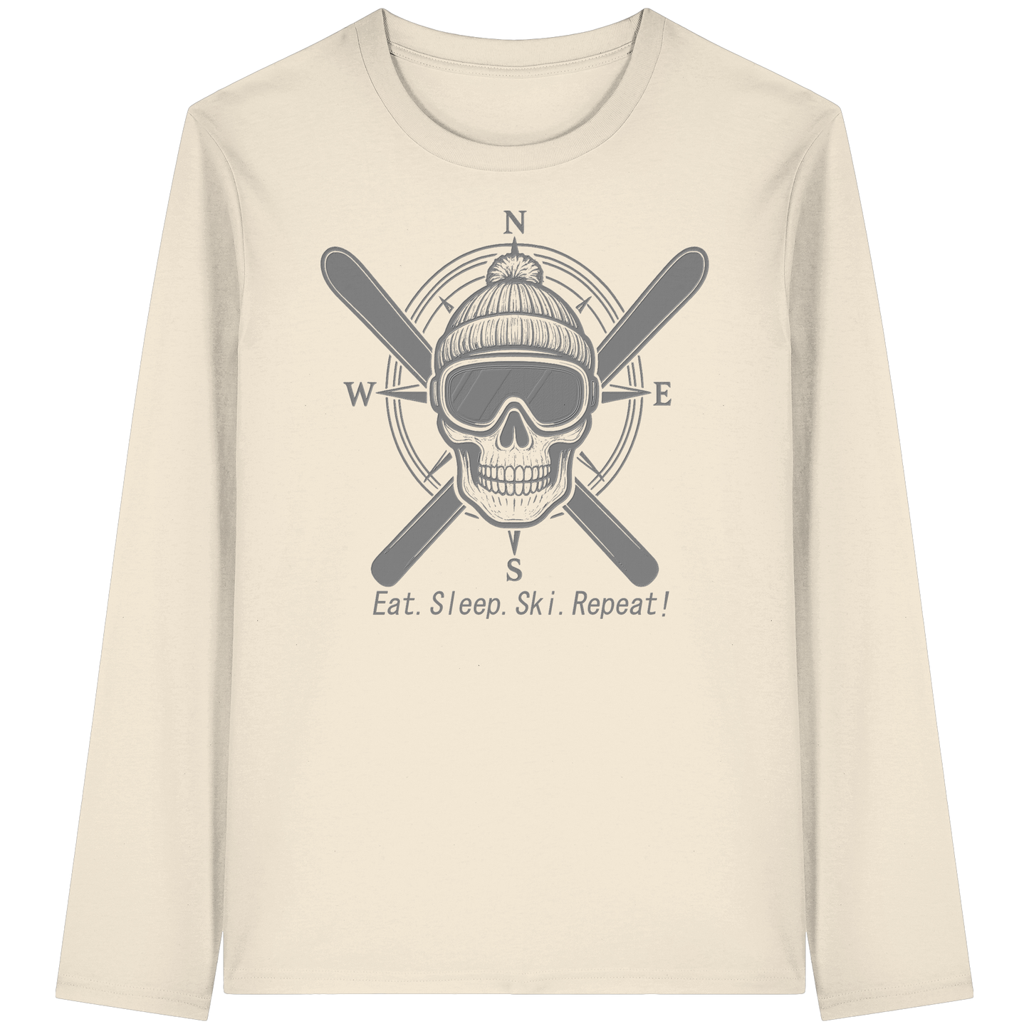 Eat.Sleep.Ski.Repeat! - Organic Longsleeve T-Shirt