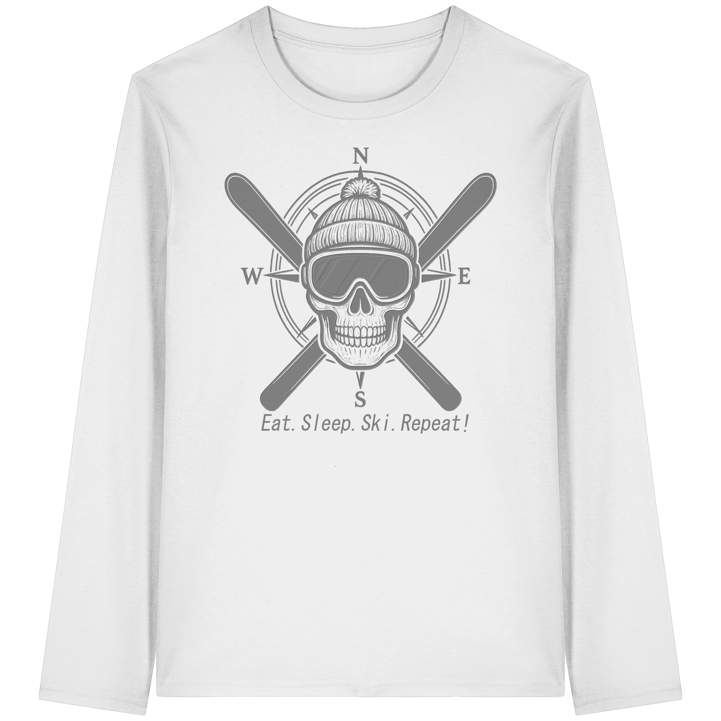 Eat.Sleep.Ski.Repeat! - Organic Longsleeve T-Shirt
