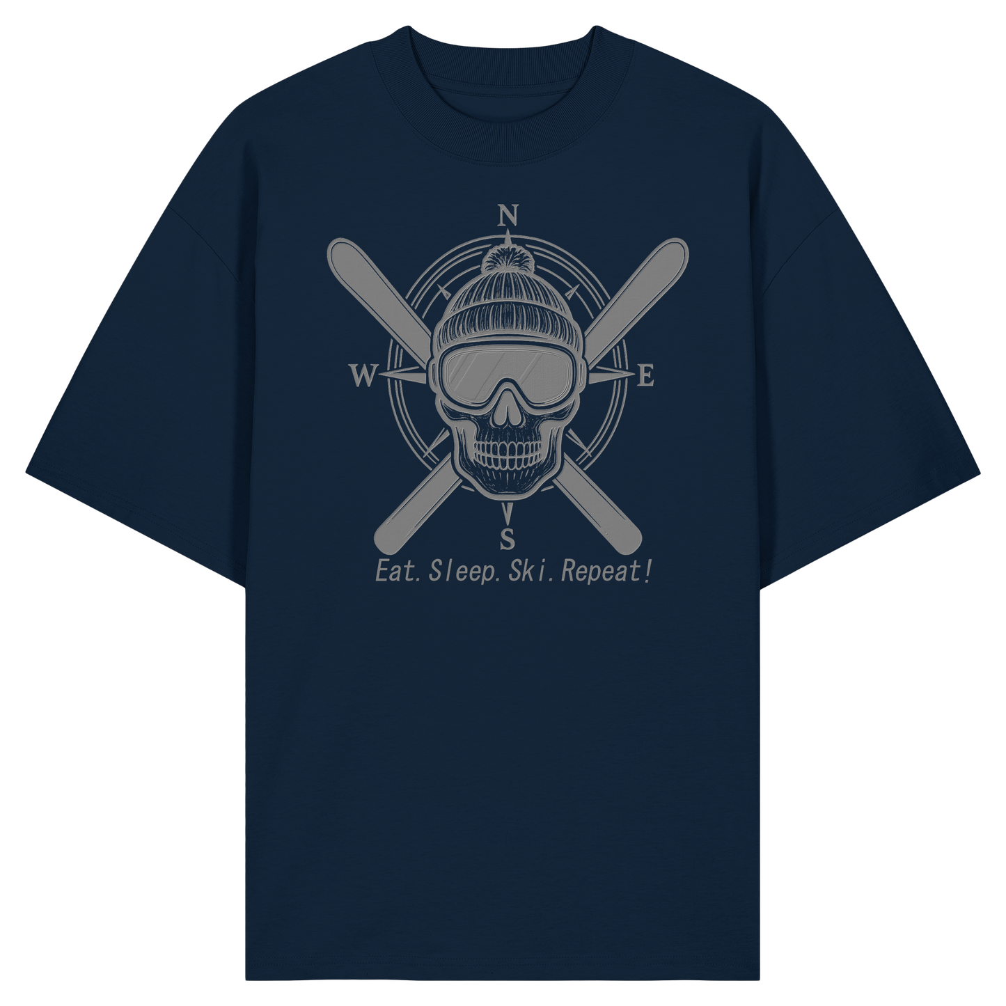 Eat.Sleep.Ski.Repeat! - Organic Oversize Shirt