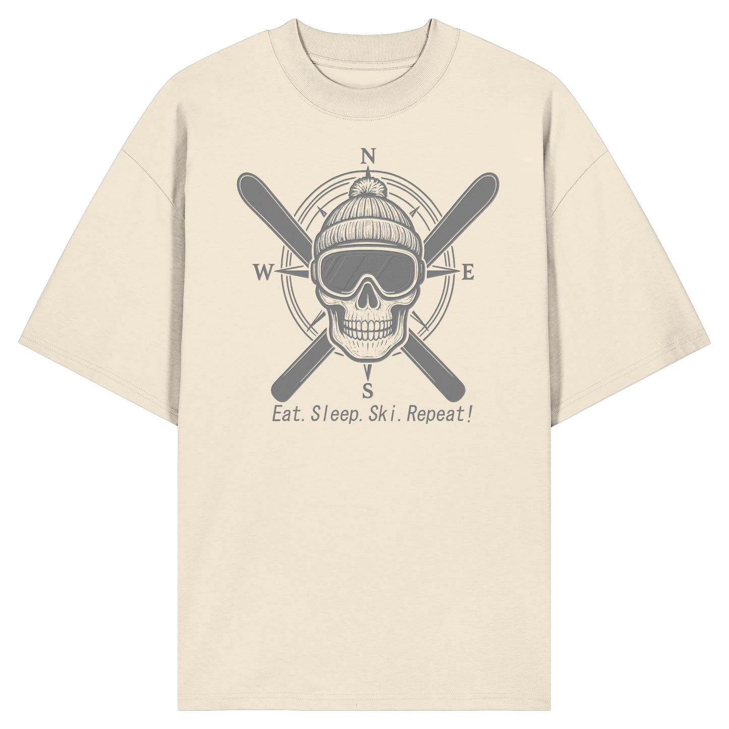 Eat.Sleep.Ski.Repeat! - Organic Oversize Shirt