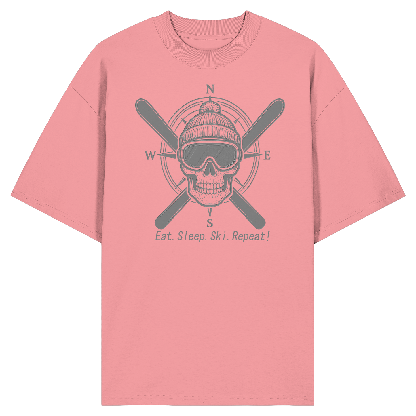 Eat.Sleep.Ski.Repeat! - Organic Oversize Shirt