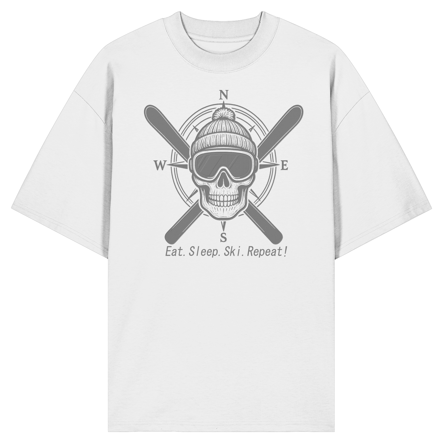 Eat.Sleep.Ski.Repeat! - Organic Oversize Shirt