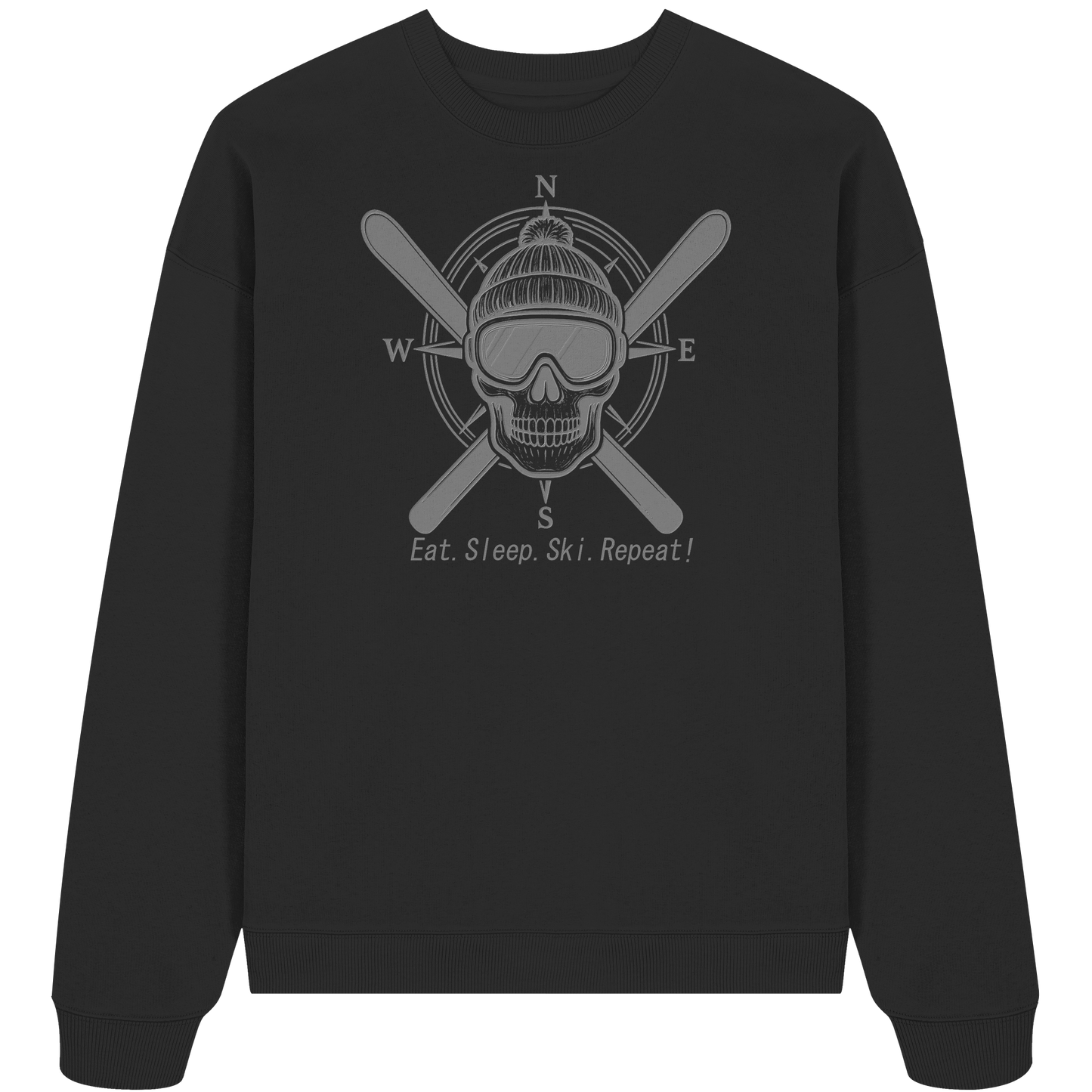 Eat.Sleep.Ski.Repeat! - Organic Oversize Sweatshirt