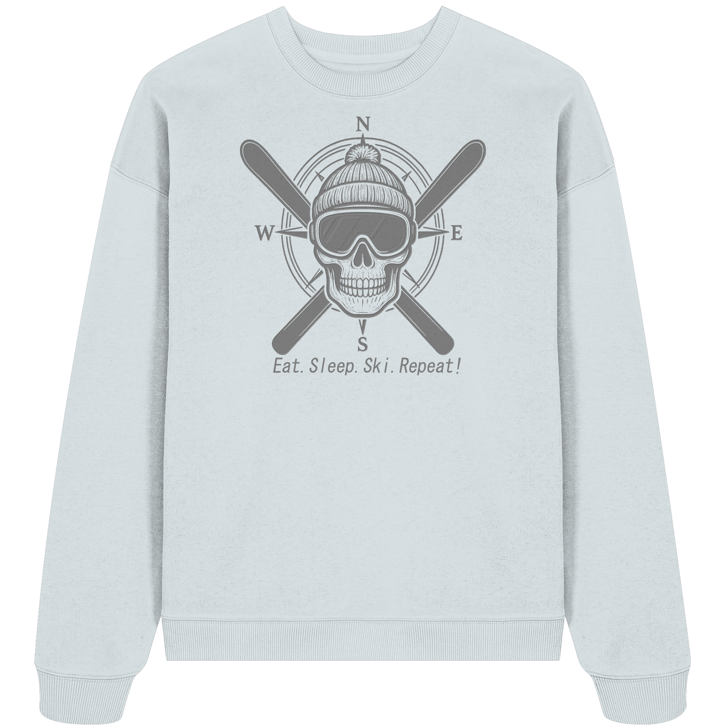 Eat.Sleep.Ski.Repeat! - Organic Oversize Sweatshirt