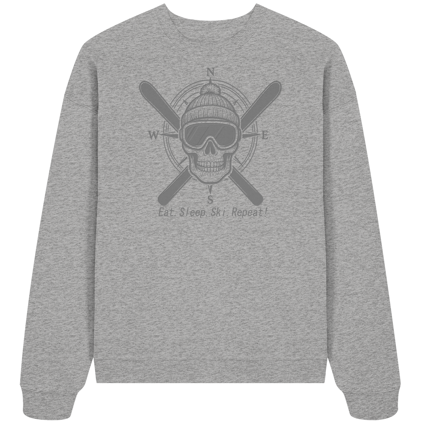 Eat.Sleep.Ski.Repeat! - Organic Oversize Sweatshirt