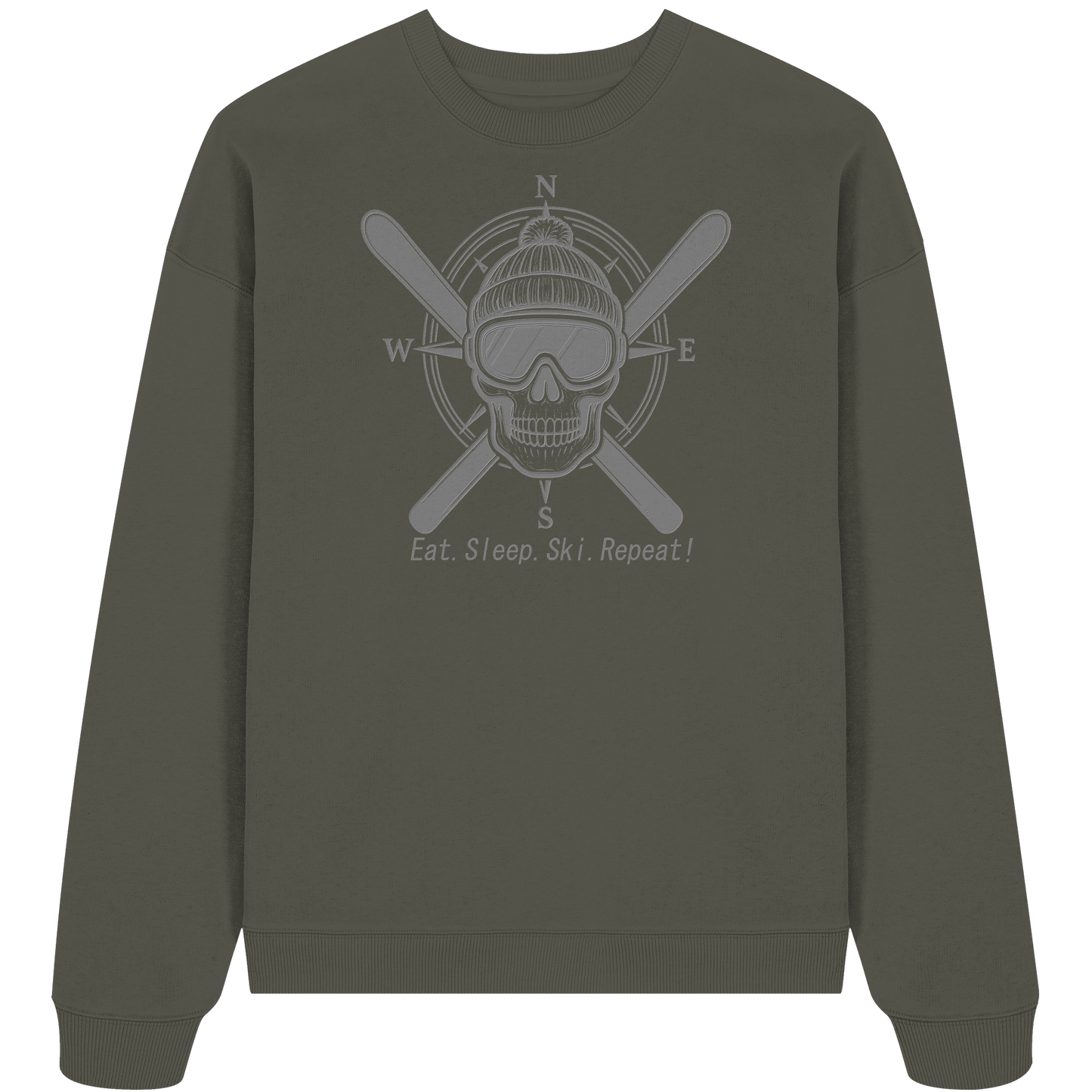 Eat.Sleep.Ski.Repeat! - Organic Oversize Sweatshirt