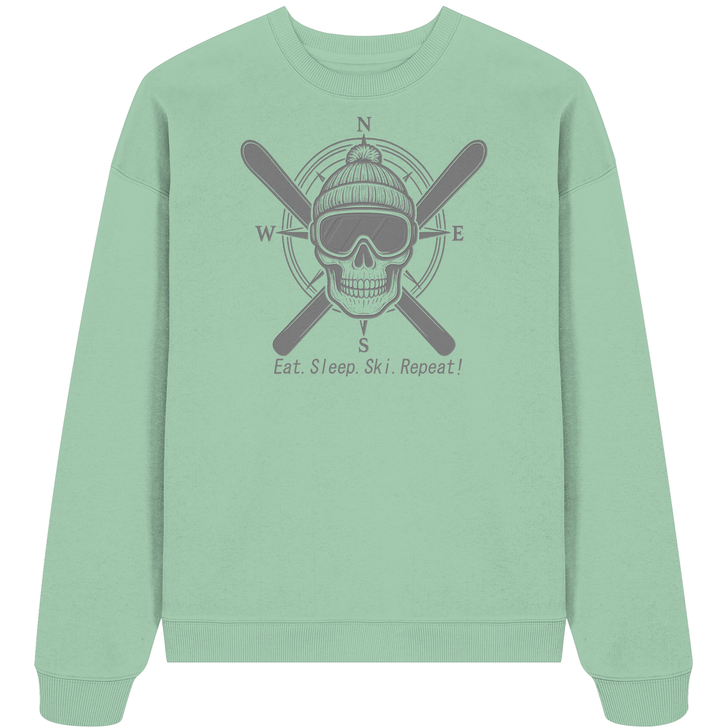 Eat.Sleep.Ski.Repeat! - Organic Oversize Sweatshirt