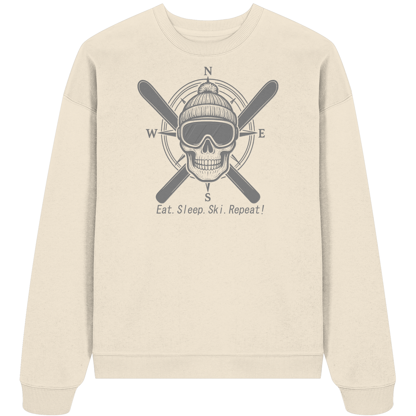 Eat.Sleep.Ski.Repeat! - Organic Oversize Sweatshirt
