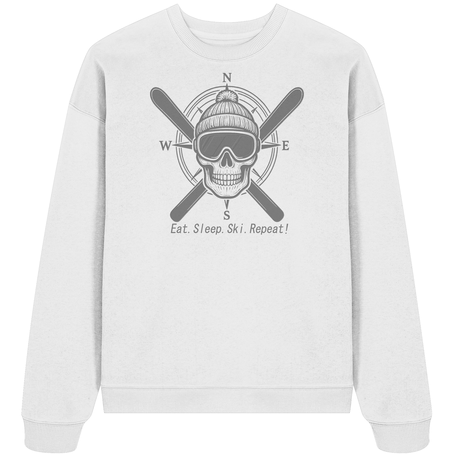 Eat.Sleep.Ski.Repeat! - Organic Oversize Sweatshirt