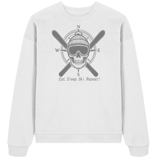 Eat.Sleep.Ski.Repeat! - Organic Oversize Sweatshirt