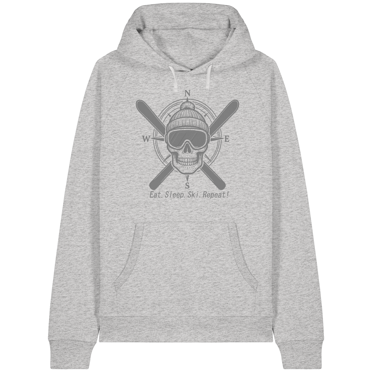 Eat.Sleep.Ski.Repeat! - Organic Raglan Hoodie