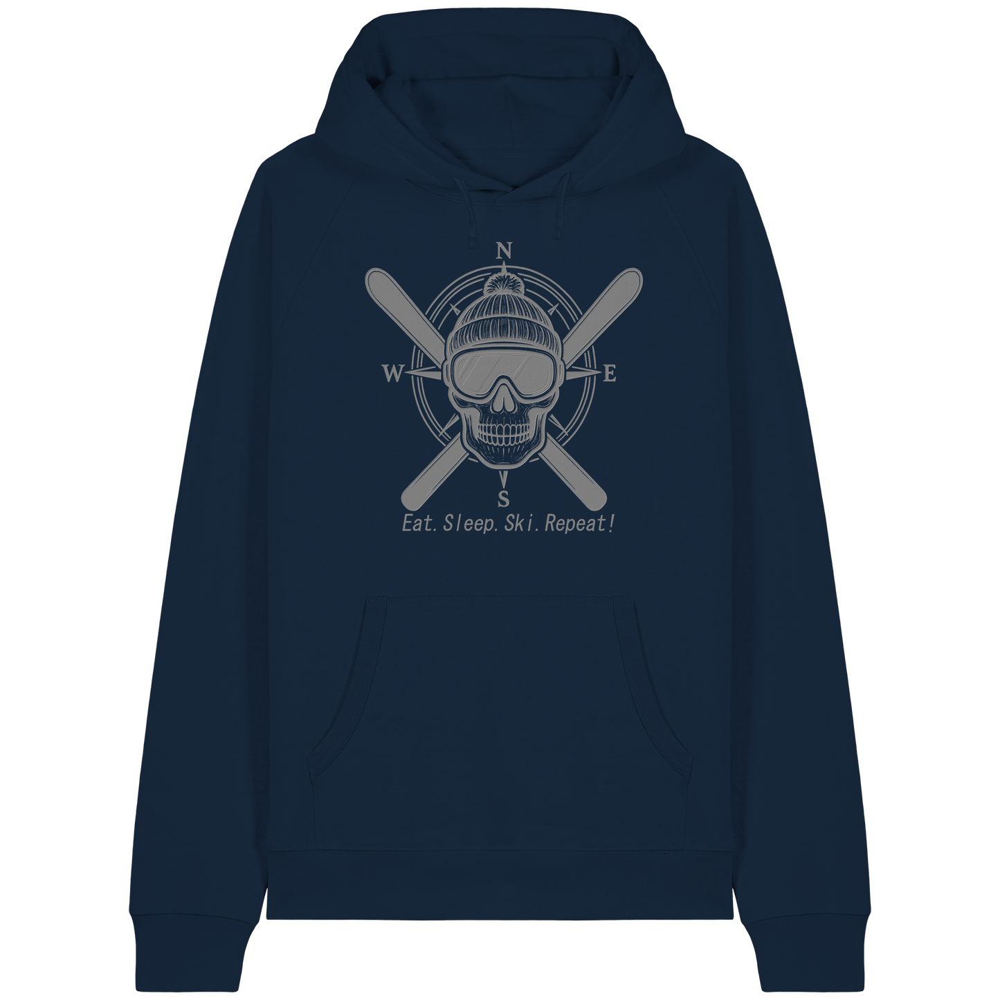 Eat.Sleep.Ski.Repeat! - Organic Raglan Hoodie