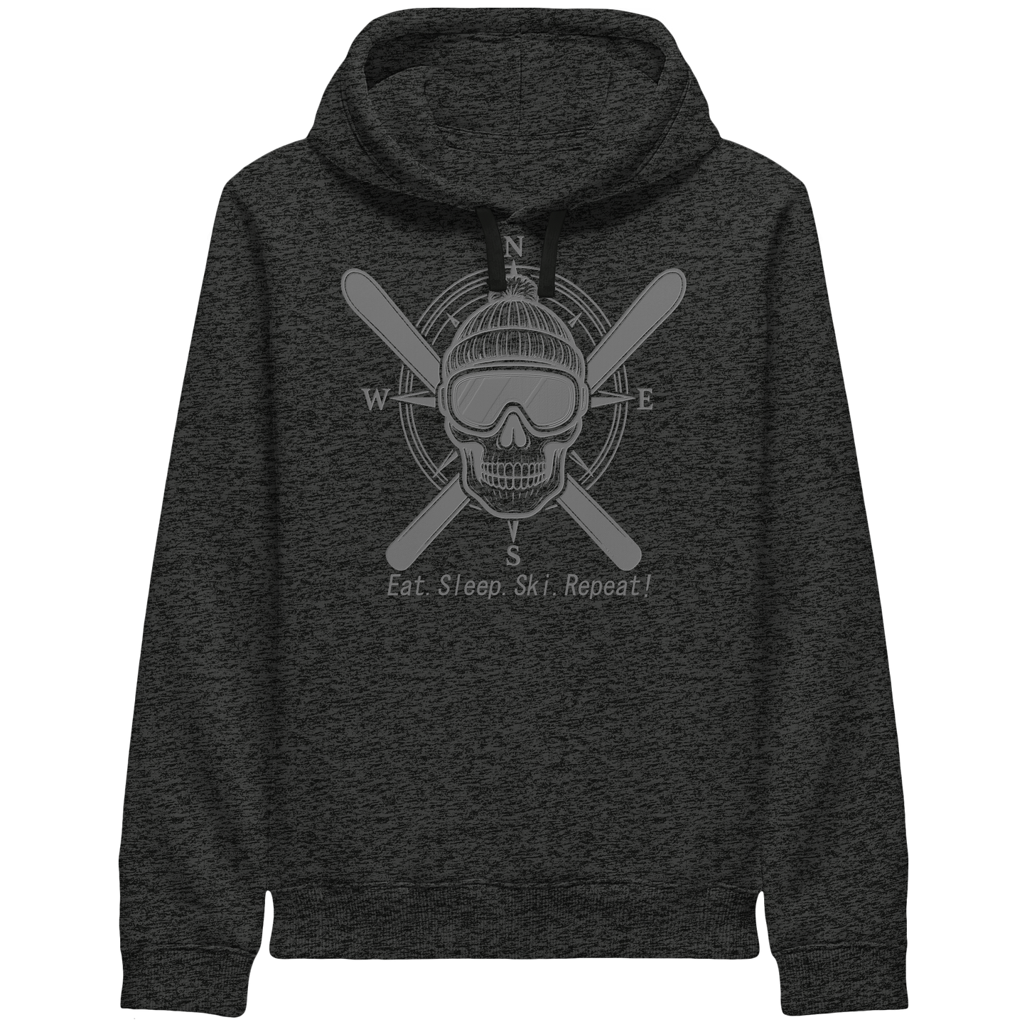Eat.Sleep.Ski.Repeat! - Organic Side Pocket Hoodie