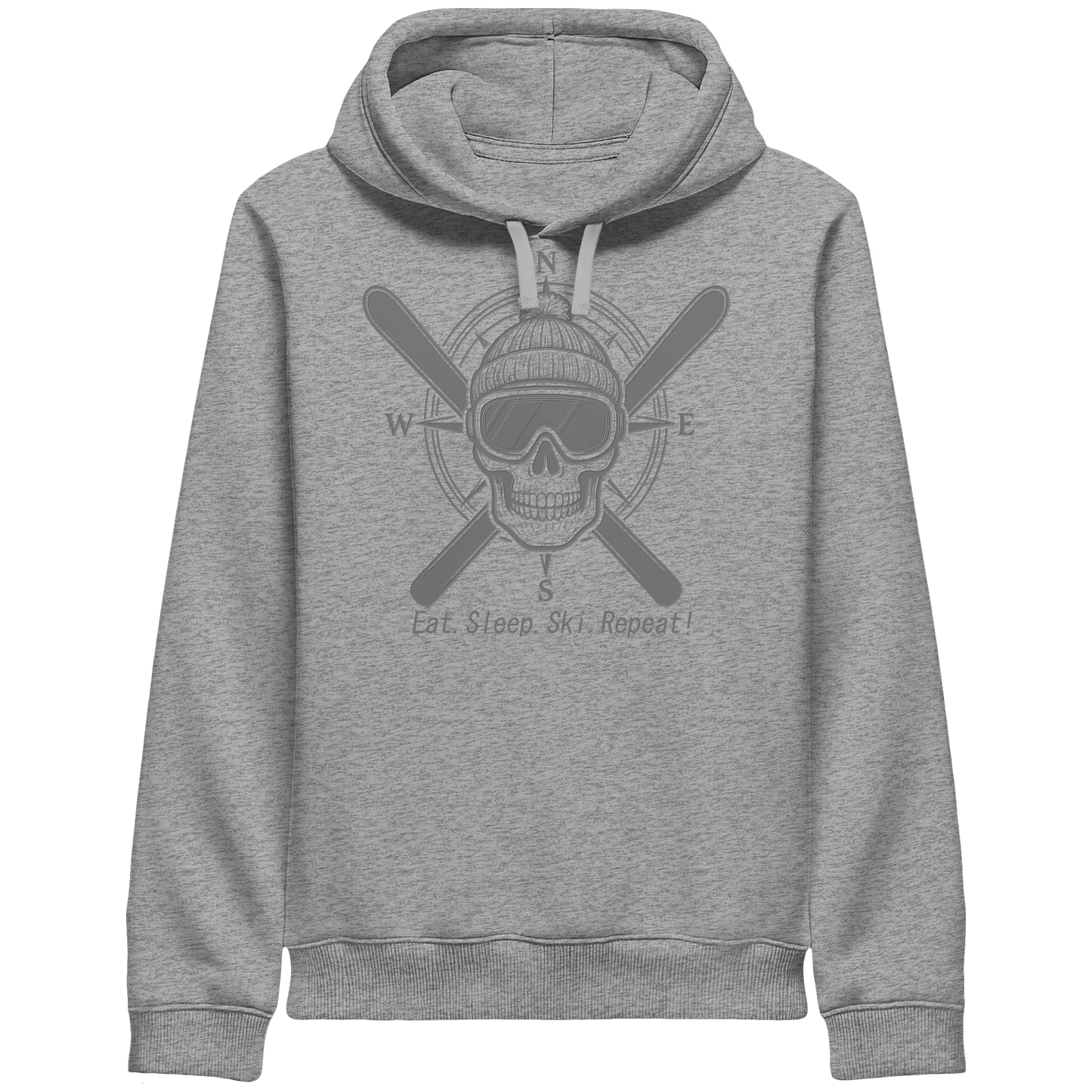 Eat.Sleep.Ski.Repeat! - Organic Side Pocket Hoodie